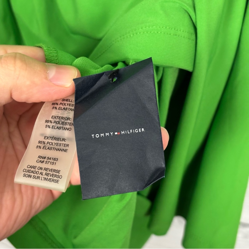 Tommy Hilfiger Green Tiered Long Sleeve Dress Size 10 NWOT - Picture 7 of 7